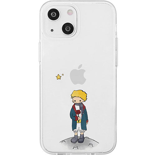 AKAN エイカン ソフトクリアケース for iPhone 15 リトルプリンスとバラ AK25631i15