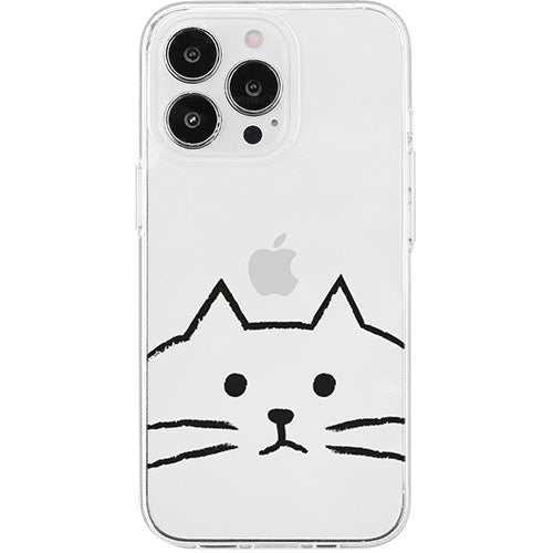AKAN エイカン ソフトクリアケース for iPhone 15 Pro MYPETネコ AK25636i15PR