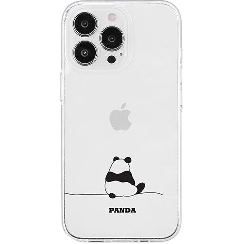 AKAN エイカン ソフトクリアケース for iPhone 15 Pro パンダ AK25642i15PR