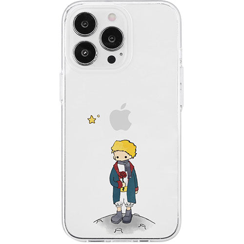 AKAN エイカン ソフトクリアケース for iPhone 15 Pro リトルプリンスとバラ AK25651i15PR