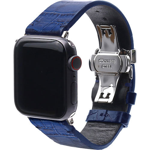 Abbi SIGNATURE LIPARI イタリアンレザーバンド for Apple Watch 49/45/44/42mm ネイビー ABS26142AW