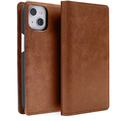 ABBI SIGNATURE MARGOTイタリアンレザー MagSafe対応ダイアリーケース for iPhone 15 ブラウン ABS26154i15