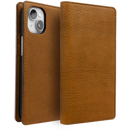ABBI SIGNATURE VINTAGE イタリアンレザー MagSafe対応ダイアリーケース for iPhone 15 タン ABS26163i15