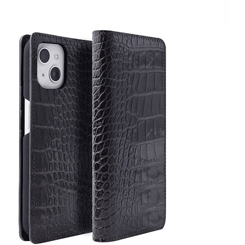 ABBI SIGNATURE LIPARI イタリアンレザー MagSafe対応ダイアリーケース for iPhone 15 ブラック ABS26168i15