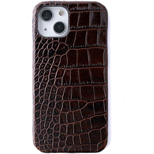 ABBI SIGNATURE LIPARI イタリアンレザー MagSafe対応バックカバー for iPhone 15 ダークブラウン ABS26173i15