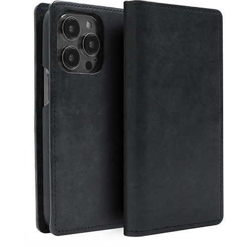 ABBI SIGNATURE MARGOTイタリアンレザー MagSafe対応ダイアリーケース for iPhone 15 Pro ブラック ABS26174i15PR