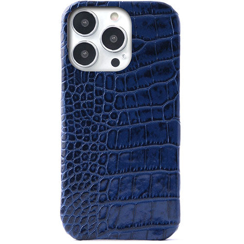 ABBI SIGNATURE LIPARI イタリアンレザー MagSafe対応バックカバー for iPhone 15 Pro ネイビー ABS26194i15PR