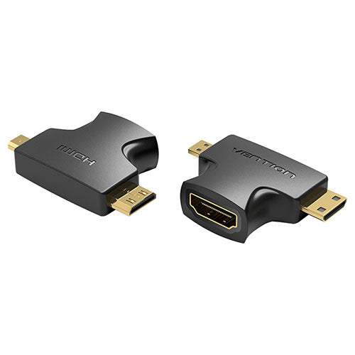 VENTION 2 in 1 Mini HDMI and Micro HDMI Male to HDMI Female アダプター AG-2281