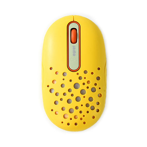 ビジネスハーモニー EGRET HappiE LEDがふんわり光る高機能充電式ワイヤレスマウス レモン EM23-H3
