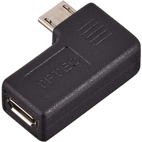 変換名人 変換プラグ microUSB→microUSB左L型(フル結線) USBMC-LLF