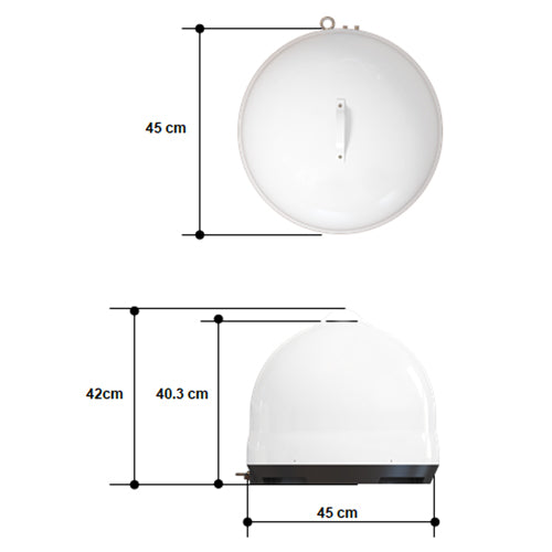 INBYTE BSデジタル、BS/110°CS、地上デジタル対応オールインワンアンテナSELFSAT DUAL J06D