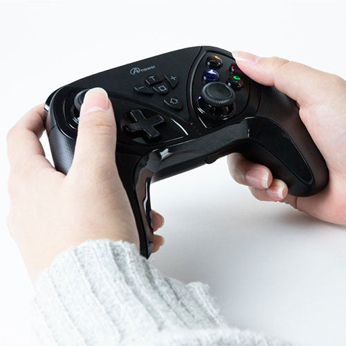 アンサー Switch用 ワイヤレスコントローラ フォース ブラック ANS-SW157BK