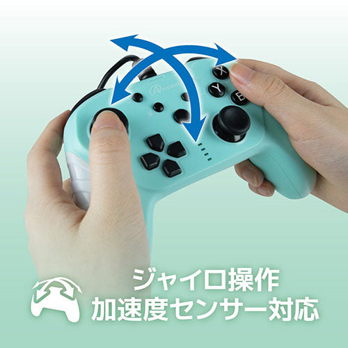 アンサー Switch/PC用 USBコントローラ ベーシカル オパールグリーン ANS-SW161OG