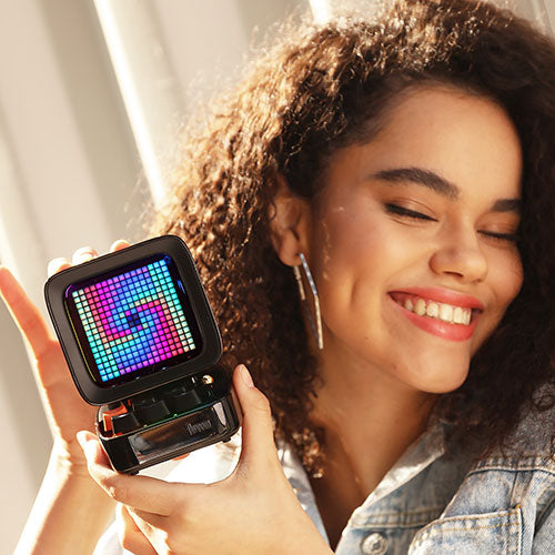 Divoom Ditoo Pro レトロ ピクセル アート Bluetooth スピーカー ブラック 90100058210