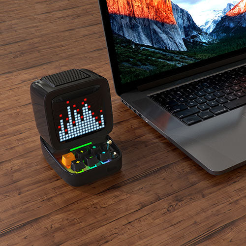Divoom Ditoo Pro レトロ ピクセル アート Bluetooth スピーカー ブラック 90100058210