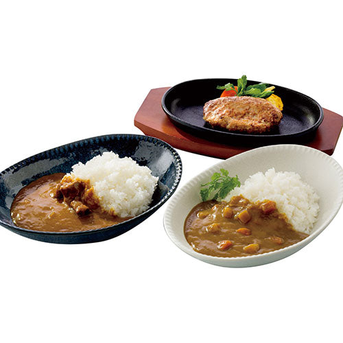 飛騨高山牧場 焼ハンバーグ&こだわりカレーセット 2856-024