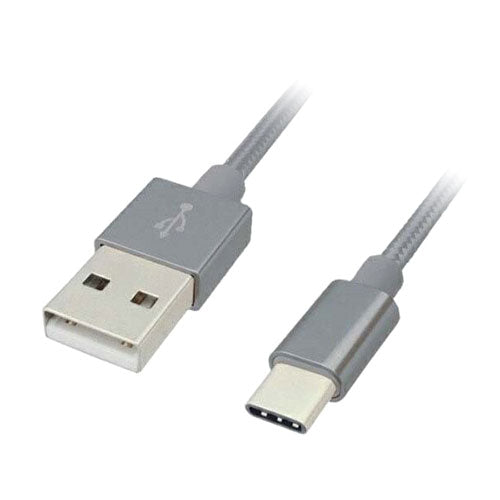 デイトリッパー USB Type-Cケーブル USB2.0 2m ロープタイプ シルバー LBR-TCC2MSV