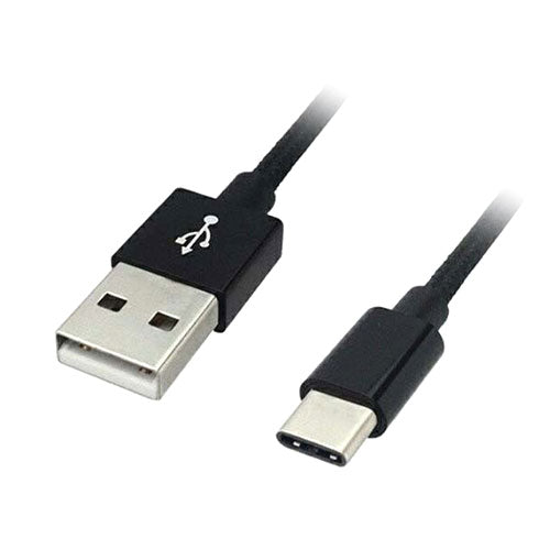 デイトリッパー USB Type-Cケーブル USB2.0 0.5m ロープタイプ ブラック LBR-TCC50CBK