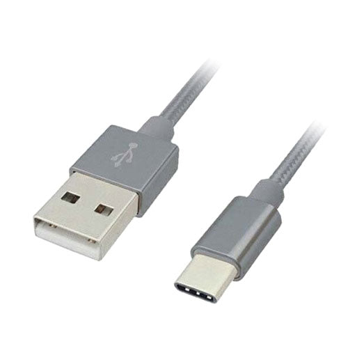 デイトリッパー USB Type-Cケーブル USB2.0 0.5m ロープタイプ シルバー LBR-TCC50CSV