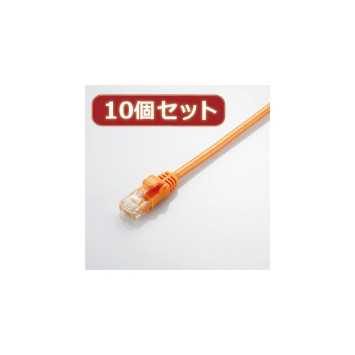 10個セット エレコム Gigabit やわらかLANケーブル(Cat6準拠) LD-GPY DR1X10
