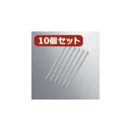 10個セット エレコム ケーブル結束バンド LD-T100WH50X10