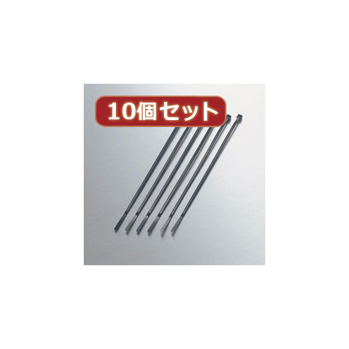 10個セット エレコム ケーブル結束バンド LD-T140BK30X10