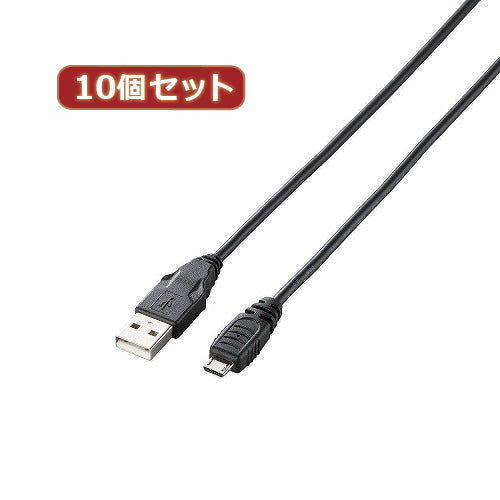 10個セット エレコム　MicroUSB(AMicroB)ケーブル GM-U2CAMB10BKX10