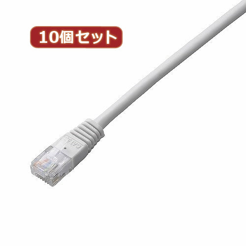 10個セット エレコム　Cat5e準拠LANケーブル LD-CTN WH3X10