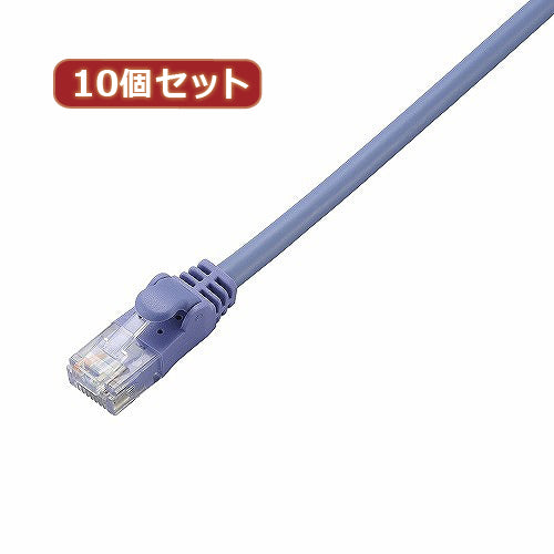 10個セット エレコム　Cat6準拠LANケーブル LD-GPN BU1X10