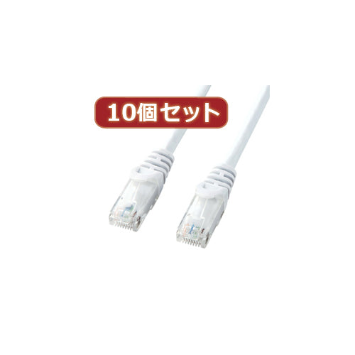 10個セットサンワサプライ カテゴリ6UTPLANケーブル LA-Y6-005WX10