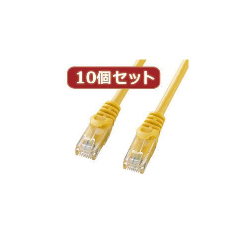 10個セットサンワサプライ カテゴリ6UTPLANケーブル LA-Y6-01YX10