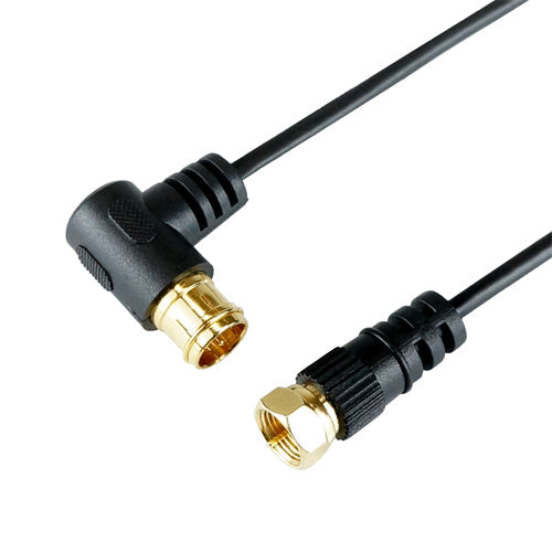 5個セット HORIC 極細アンテナケーブル 7m ブラック L字差込式/ネジ式コネクタ HAT70-254LSBKX5
