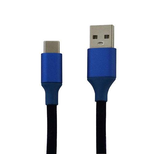 5本セット ミヨシ手触りが心地よいケーブル C-A 0.5m ブルー USB-CGT25/BLX5