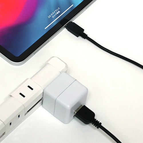 5本セット ミヨシUSB Type-Cケーブル 異常センサー搭載 2m 黒 SCC-SF20/BKX5