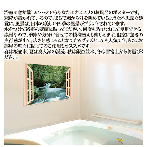 昭プラ お風呂のポスター 四季彩 雪富士 + 薬用入浴剤ギフトセット B6133529+8095654