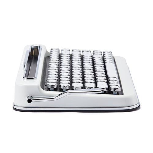 AJAX タイプライター風キーボードPENNA(ペナ) Pure White + アルカリ乾電池 単3形10本パックセット PNADWH+HDLR6/1.5V10P