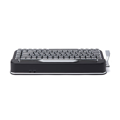 AJAX タイプライター風キーボードPENNA(ペナ) Black + アルカリ乾電池 単3形10本パックセット PNADBK+HDLR6/1.5V10P