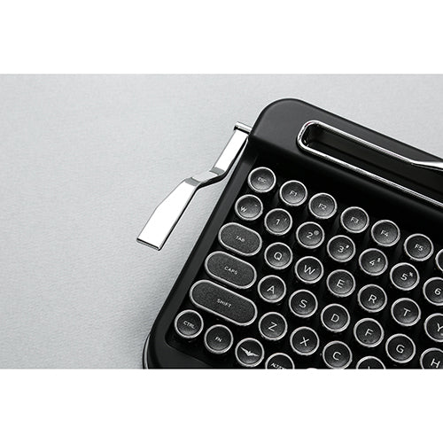 AJAX タイプライター風キーボードPENNA(ペナ) Black + アルカリ乾電池 単3形10本パックセット PNADBK+HDLR6/1.5V10P
