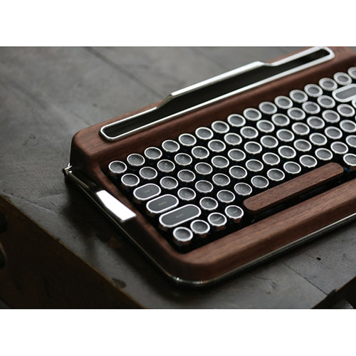 AJAX タイプライター風キーボードPENNA(ペナ) Special Wood + アルカリ乾電池 単3形10本パックセット PNADSW+HDLR6/1.5V10P