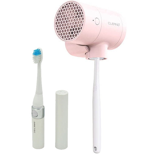 CLEAND 歯ブラシUV除菌乾燥機 T-dryer Pink + 音波式電動歯ブラシ CL20317+TB-303WT