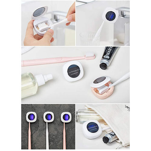 MEDIK 充電式LEDライト歯ブラシ ピンク + 充電式歯ブラシ除菌キャップ ピンク MDK-LT33PK+MDK-TS05PK
