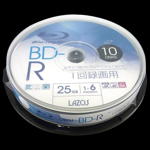 400枚セット(10枚X40個) Lazos BD-R  L-B10PX40