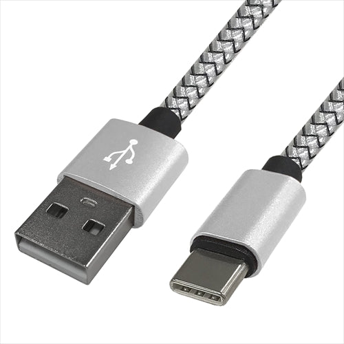 20個セット Lazos USB - Type C 3A ケーブル　シルバー　2m L-TC3-S2X20