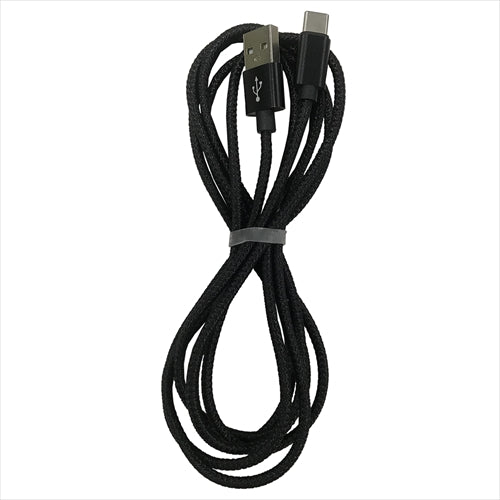 20個セット Lazos USB - Type C 3A ケーブル　ブラック　2m L-TC3-BK2X20