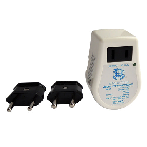 【3個セット】 YAZAWA 海外旅行用変圧器130V240V30W2 HTD130240V3025WX3
