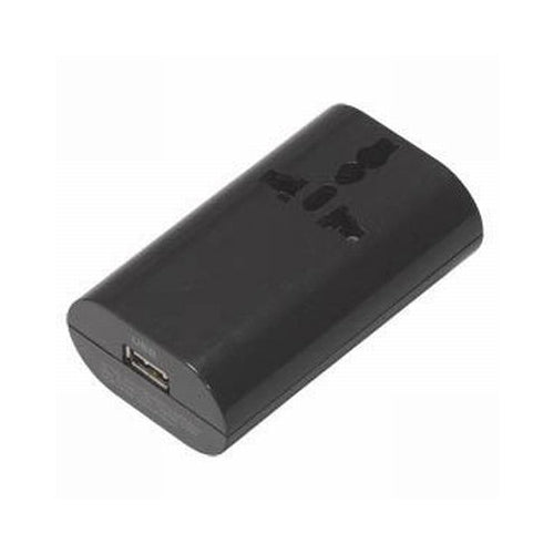 【5個セット】 YAZAWA 海外用マルチ変換プラグ USB付 ブラック HPM4BKX5