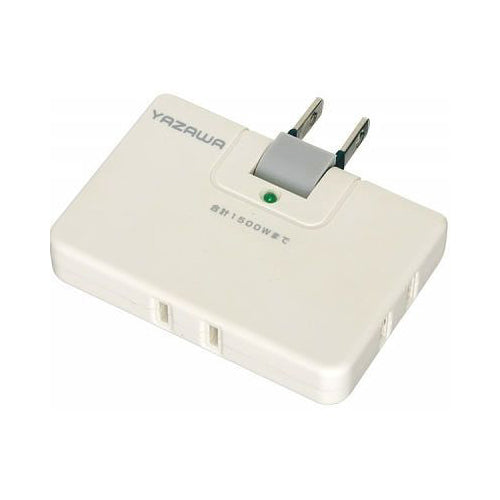 【5個セット】 YAZAWA 強力雷ガード付コーナータップ Y02CHK300WHX5