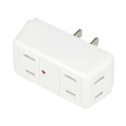【10個セット】 YAZAWA 雷ガード付4個口クワトロタップ Y02QK400WHX10
