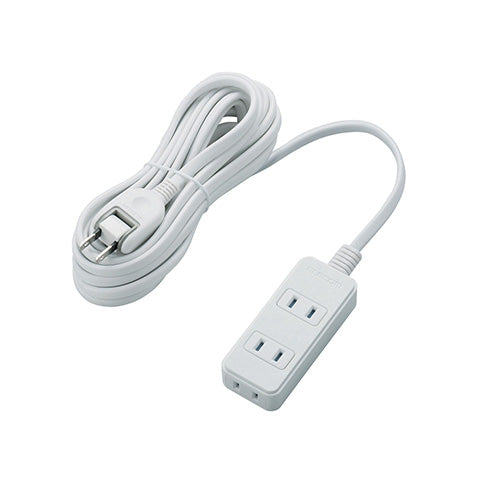 【5個セット】エレコム シャッタータップ/3個口/5m/ホワイト T-ST02N-2350WHX5