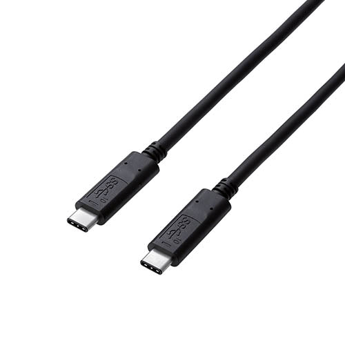 【5個セット】エレコム USB3.1ケーブル/Gen2/C-Cタイプ/認証品/PD対応/5A出力/1.0m/ブラック USB3-CC5P10NBKX5